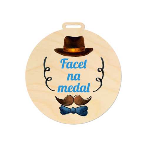 MED031-UV Medal Facet na medal DZIEŃ MĘŻCZYZNY CHŁOPAKA