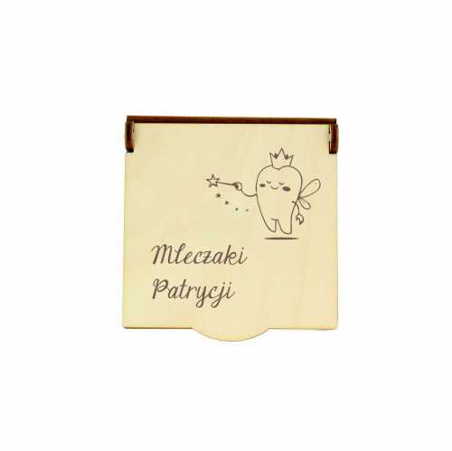 PS55-E Pudełko na mleczaki z grawerem PERSONALIZACJA