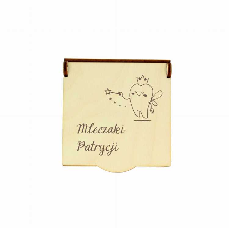 PS55-E Pudełko na mleczaki z grawerem PERSONALIZACJA