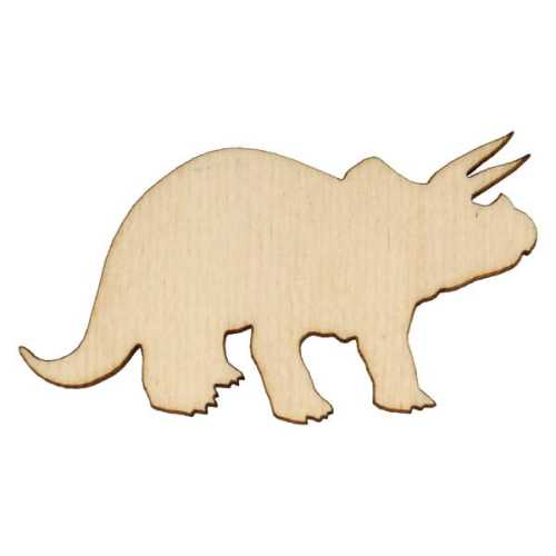 AD1265 Dinozaur ze sklejki - triceratops