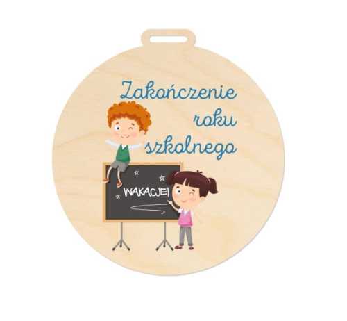 MED032-UV Medal - zakończenie roku szkolnego WAKACJE