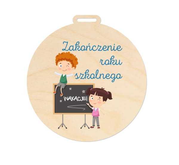 MED032-UV Medal - zakończenie roku szkolnego WAKACJE