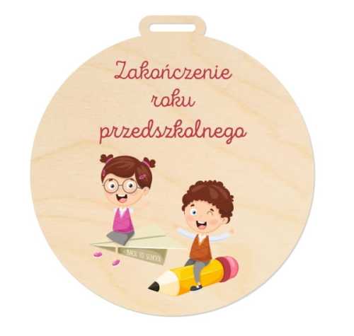 MED035-UV Medal - zakończenie roku przedszkolnego dzieciaki