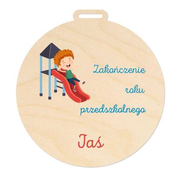 MED036-UV Medal - koniec roku przedszkolnego PERSONALIZACJA różne wzory