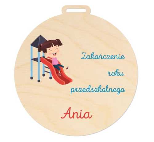 MED036-UV Medal - koniec roku przedszkolnego PERSONALIZACJA różne wzory