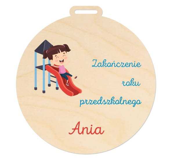 MED036-UV Medal - koniec roku przedszkolnego PERSONALIZACJA różne wzory