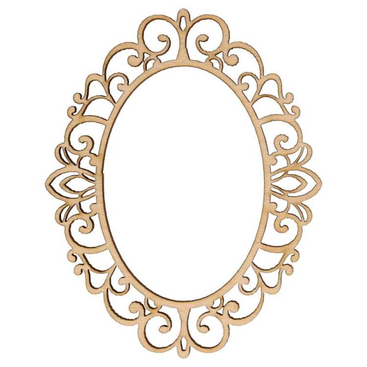 AD1288 Elegancka owalna ramka