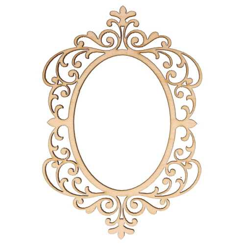 AD1289 Duża elegancka owalna ramka