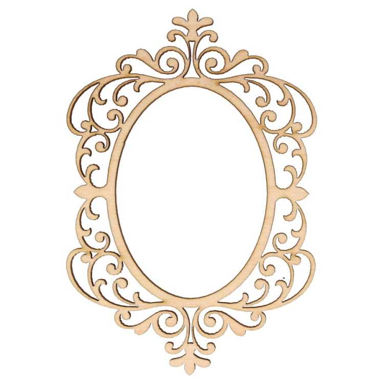 AD1289 Duża elegancka owalna ramka