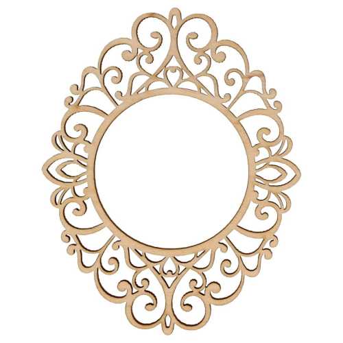 AD1290 Duża elegancka okrągła ramka