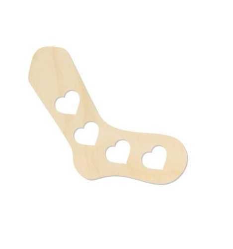 BR004 Sock blocker - baza do skarpetek  w serca