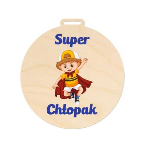 MED037-UV Medal SUPER CHŁOPAK