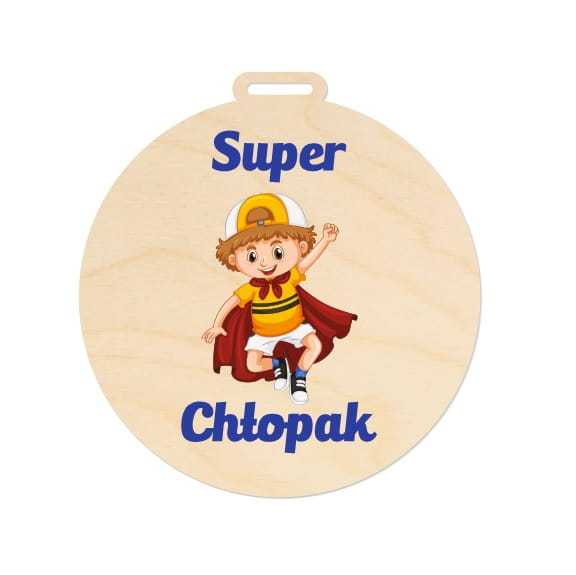 MED037-UV Medal SUPER CHŁOPAK