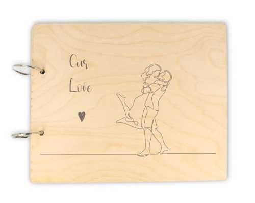 BZ164E Baza albumu grawerowana Our Love