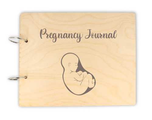 BZ169E Baza albumu grawerowana Pregnancy Journal Pamiętnik Ciąży