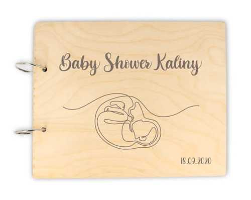 BZ171E Baza albumu grawerowana Baby Shower PERSONALIZACJA