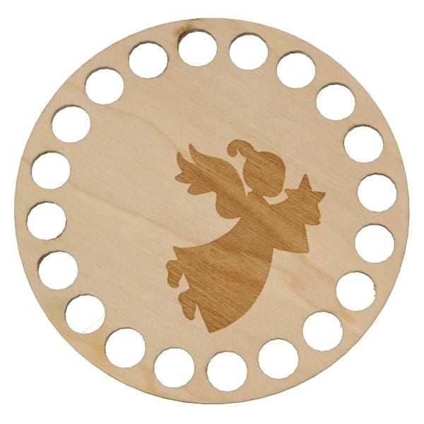 BSZ269-E Baza podkładki - grawer, koło 10cm - aniołek