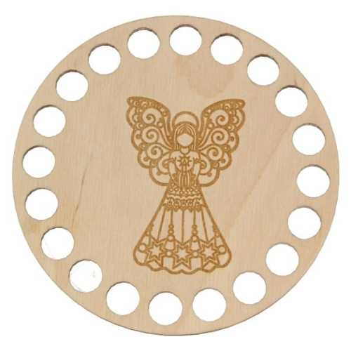 BSZ271-E Baza podkładki - grawer, koło 10cm - anioł