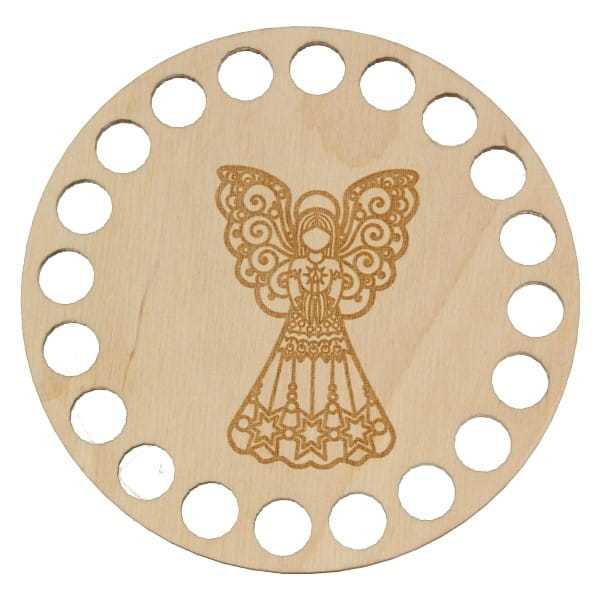 BSZ271-E Baza podkładki - grawer, koło 10cm - anioł