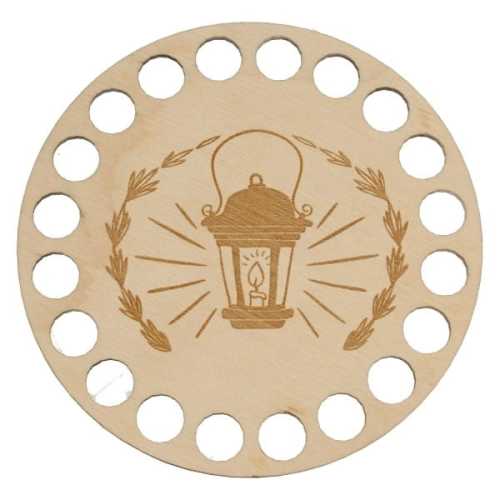 BSZ272-E Baza podkładki - grawer, koło 10cm -latarenka