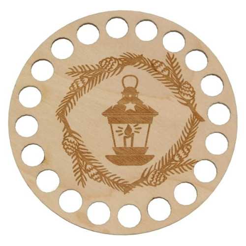 BSZ273-E Baza podkładki - grawer, koło 10cm -lampion
