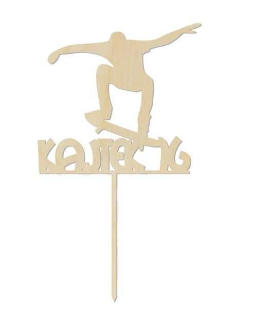 OP286 Birthday cake topper - skater