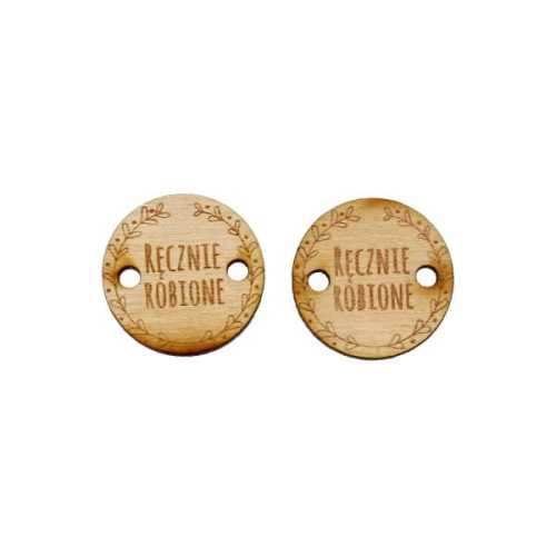 SD625E Wooden tag Ręcznie robione - 2 pcs