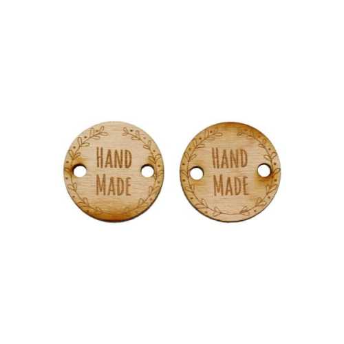 SD630E Metka drewniana Hand Made - 2 sztuki