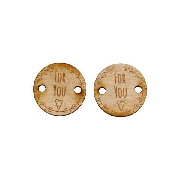 SD631E Metka drewniana For You - 2 sztuki