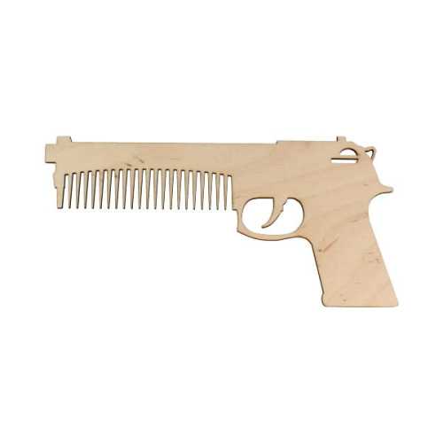 AD1325 Grzebień ze sklejki - pistolet