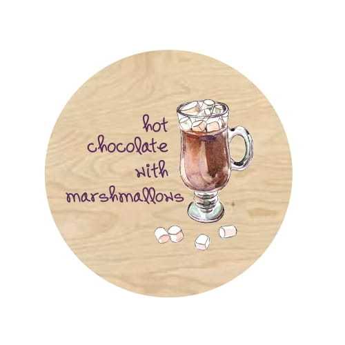 PO108-UV Podkładka pod kubek - hot chocolate