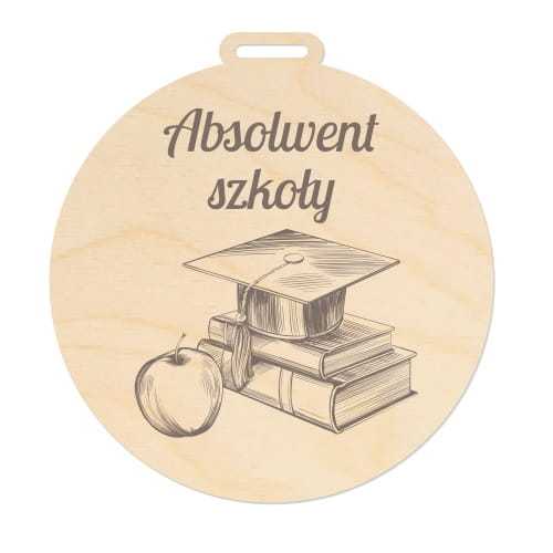 MED041-E Medal grawerowany ABSOLWENT SZKOŁY