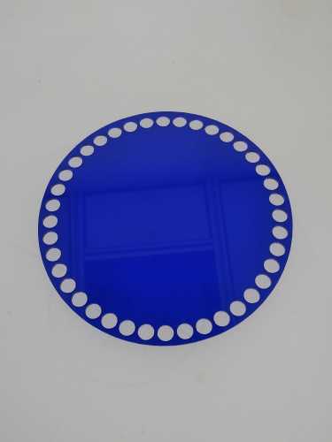 BSZ389 Baza koszyka z plexi - 17cm niebieska