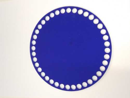 BSZ389 Baza koszyka z plexi - 17cm niebieska