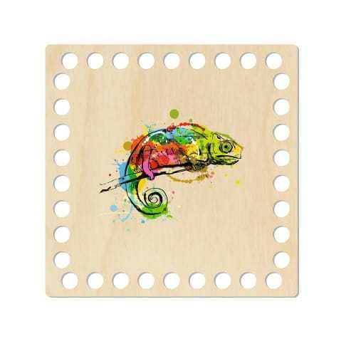 BSZ417-UV Baza koszyka - nadruk, kwadrat 15cm - kameleon