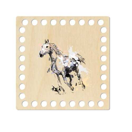 BSZ419-UV Baza koszyka - nadruk, kwadrat 15cm - rumak