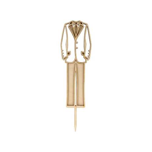 OP329 Topper na ślub - smoking ażurowy 1
