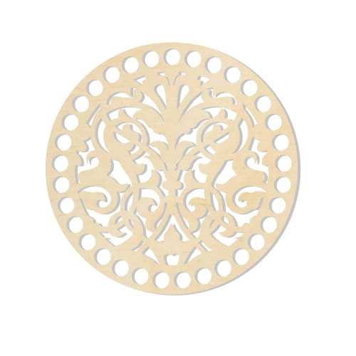 BSZ479 Baza koszyka - koło 15cm - wycinany wzór