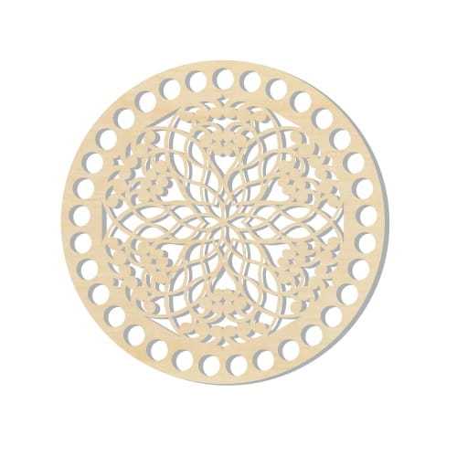BSZ485 Baza koszyka - koło 15cm - wycinana mandala