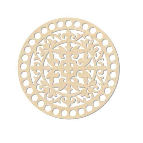 BSZ504 Baza koszyka - koło 15cm - wycięta mandala