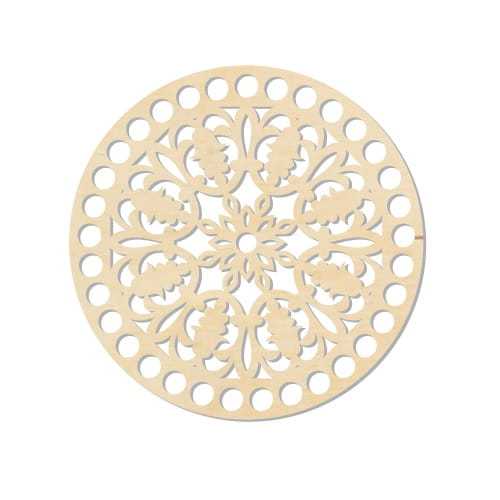 BSZ505 Baza koszyka - koło 15cm - wycięty ornament