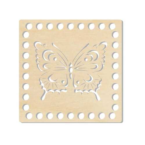 BSZ528 Baza koszyka - kwadrat 15cm - motyl