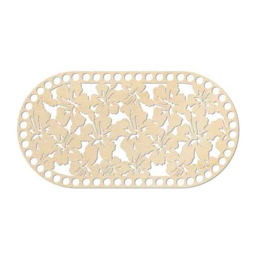 BSZ539 Baza koszyka - owal 15x28,5cm - kwiaty