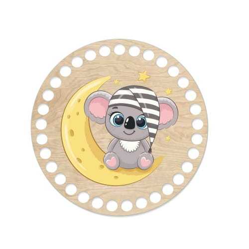 BSZ621-UV Baza koszyka z nadrukiem - 15cm  - koala na księżycu