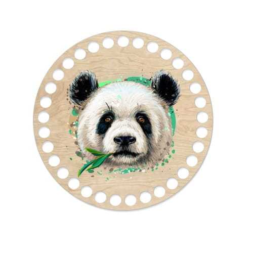 BSZ632-UV Baza koszyka z nadrukiem UV - 15cm  - panda