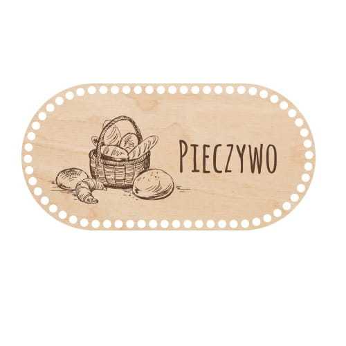 BSZ647-E Baza koszyka, chlebaka - Pieczywo - wzór 1 owalny