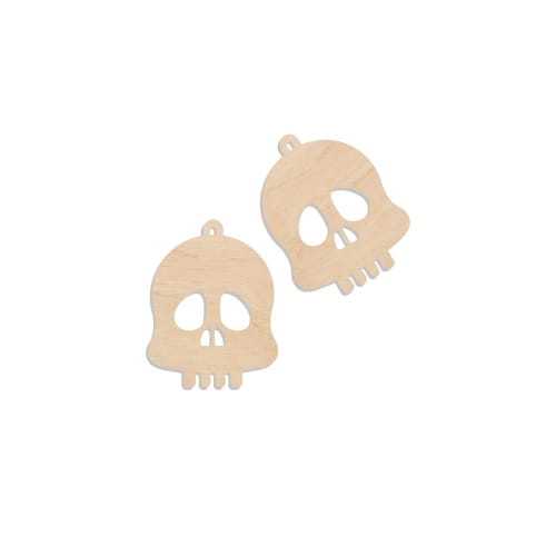 K317 Kolczyki z motywem Halloween - czaszki