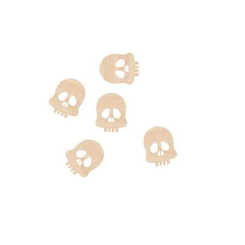 SD654 Scrapki halloween - czaszki - 5 sztuk