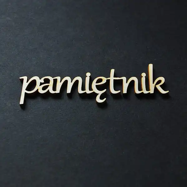 ND068-M Pamiętnik- napis drewniany