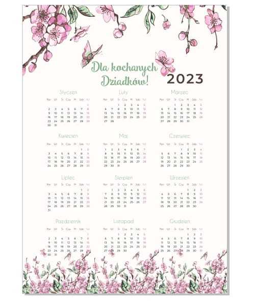 KAL2023-03-UV Kalendarz na rok 2023 - Dla Dziadków
